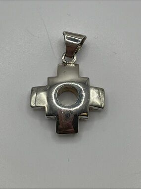 Silver Southwest Cross Stamped 950